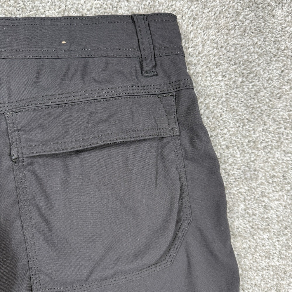 prAna Stretch Zion Belted Cargo Shorts Gray Mens 32x12 Hiking Outdoor Trail - Picture 10 of 12